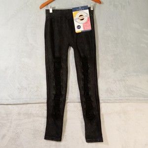 NWT Boomboom Jeans Cozy Distressed Look Leggings in size L/XL